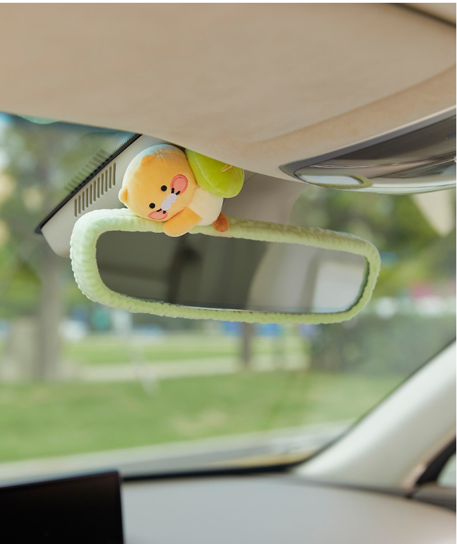 (ONE) KAKAO FRIENDS - Car Melon bread turtle rearview mirror cover_ChunsikDepart today
