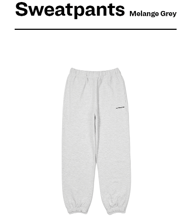 (ONE) LE SSERAFIM Sweatpants (Melange Grey)