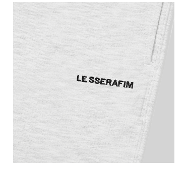 (ONE) LE SSERAFIM Sweatpants (Melange Grey)