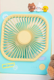 (ONE) Line Friends - Minini Table Fan (Blue/Pink)