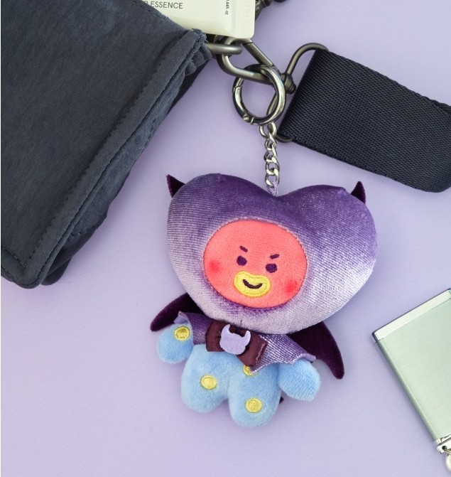 (ONE) BT21 Villain Plush Keyring Angel & Villain