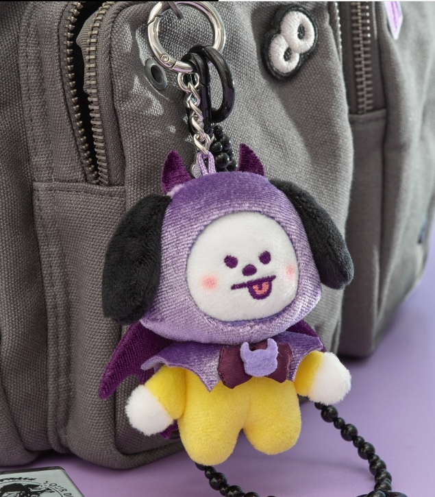 (ONE) BT21 Villain Plush Keyring Angel & Villain