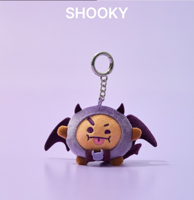 (ONE) BT21 Villain Plush Keyring Angel & Villain