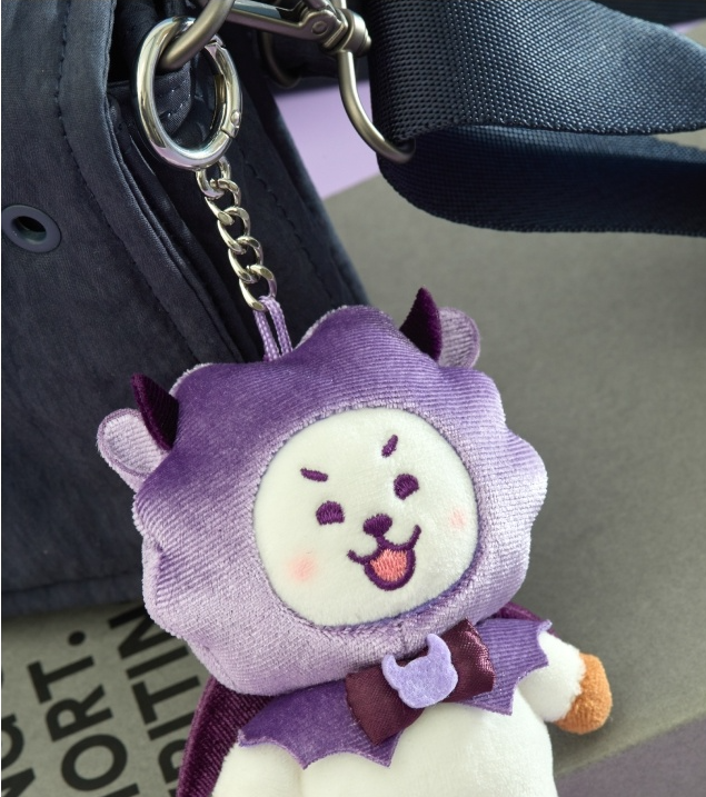 (ONE) BT21 Villain Plush Keyring Angel & Villain