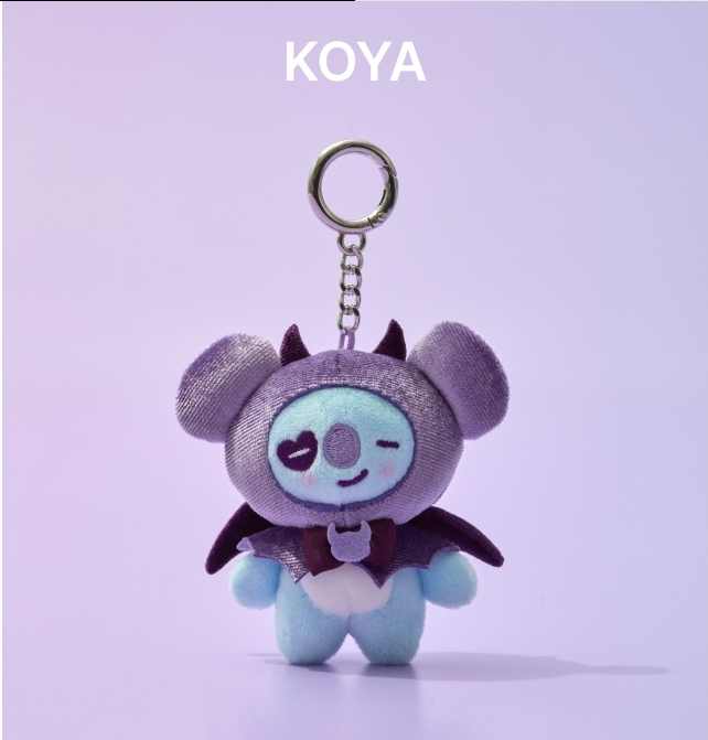 (ONE) BT21 Villain Plush Keyring Angel & Villain