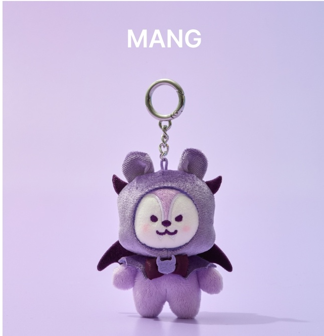 (ONE) BT21 Villain Plush Keyring Angel & Villain