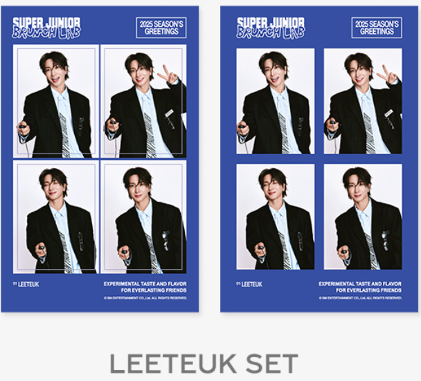 (SET) SUPER JUNIOR 2025 SEASON'S GREETINGS 4CUT PHOTO SET