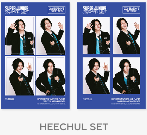 (SET) SUPER JUNIOR 2025 SEASON'S GREETINGS 4CUT PHOTO SET