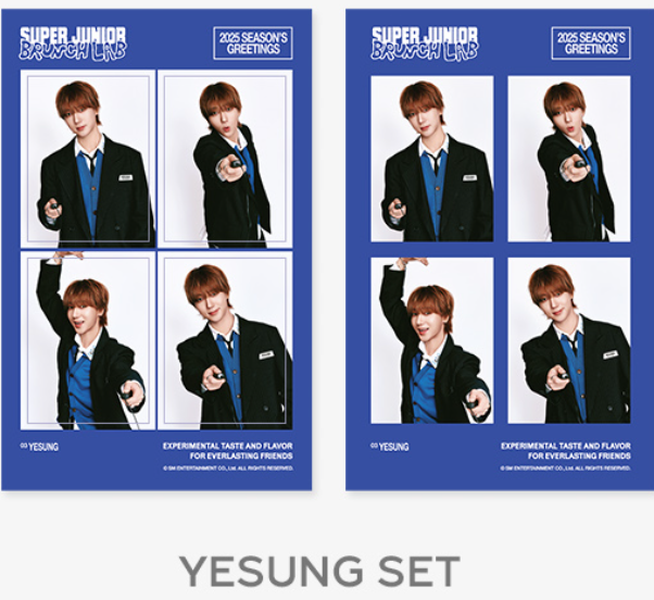 (SET) SUPER JUNIOR 2025 SEASON'S GREETINGS 4CUT PHOTO SET