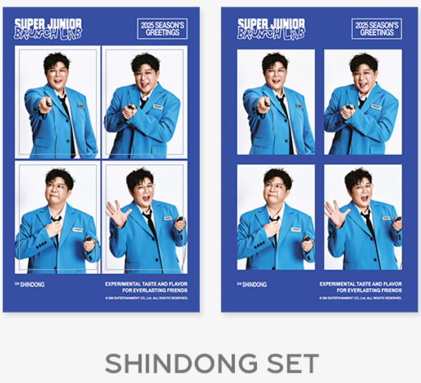 (SET) SUPER JUNIOR 2025 SEASON'S GREETINGS 4CUT PHOTO SET