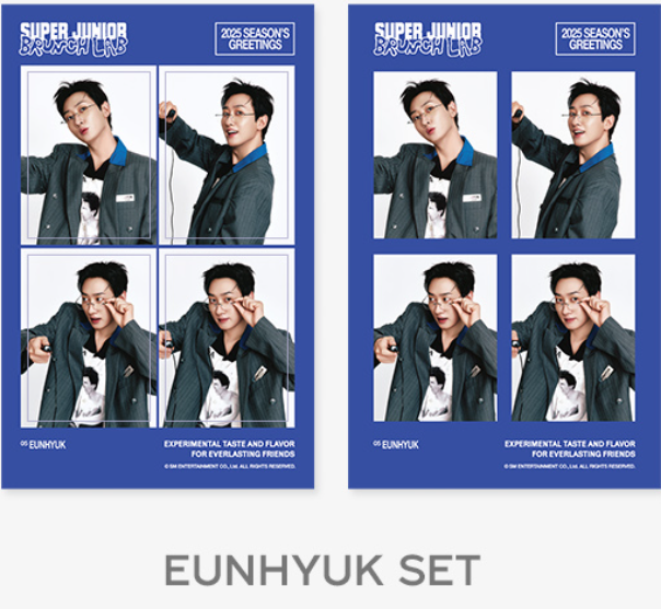 (SET) SUPER JUNIOR 2025 SEASON'S GREETINGS 4CUT PHOTO SET