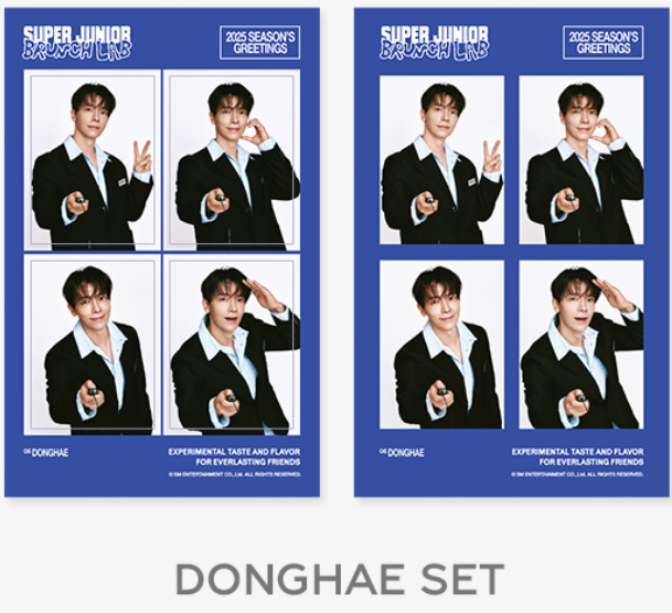 (SET) SUPER JUNIOR 2025 SEASON'S GREETINGS 4CUT PHOTO SET