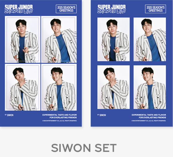 (SET) SUPER JUNIOR 2025 SEASON'S GREETINGS 4CUT PHOTO SET