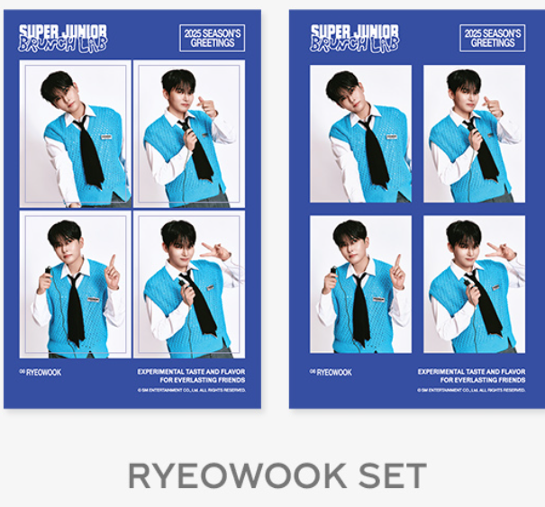 (SET) SUPER JUNIOR 2025 SEASON'S GREETINGS 4CUT PHOTO SET