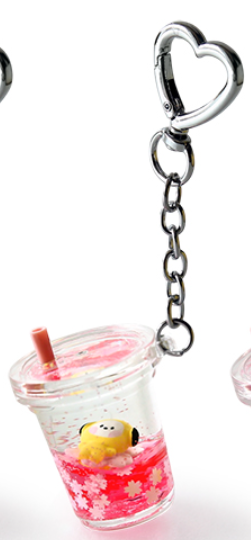 (ONE) BT21 - Water Keychain [Cherry Blossom]