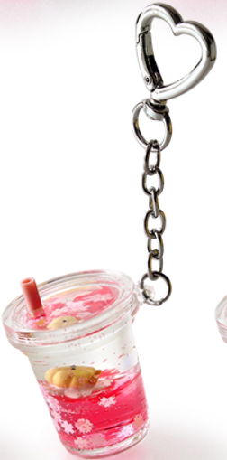 (ONE) BT21 - Water Keychain [Cherry Blossom]