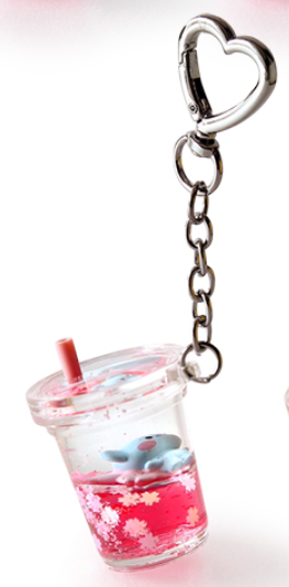 (ONE) BT21 - Water Keychain [Cherry Blossom]