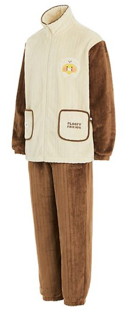 (ONE) KAKAO FRIENDS - Fluffy Friends Zip-Up Fleece (Male) _ Chun-sik