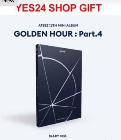 (ONE)  ATEEZ - 13th Mini Album - GOLDEN HOUR : Part.4 (Z Ver.) CD [Yes24 Shop Gift]