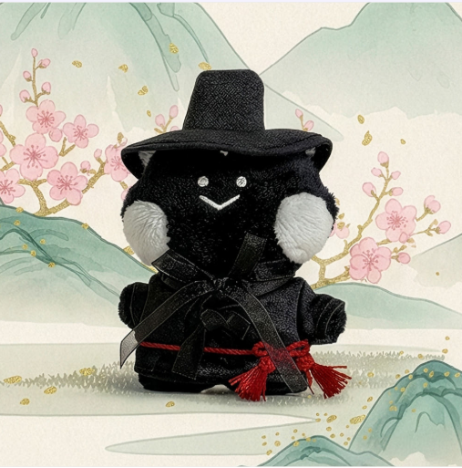 (ONE) Line Friends - Brown Grim Reaper Doll Keyring