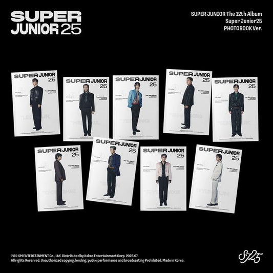(Choose) SUPER JUNIOR - 12th Album [Super Junior25] (PHOTO BOOK Ver.) (Random Ver.) | سوبر جونيور - الألبوم الثاني عشر [سوبر جونيور25] (نسخة كتاب الصور) (نسخة عشوائية)