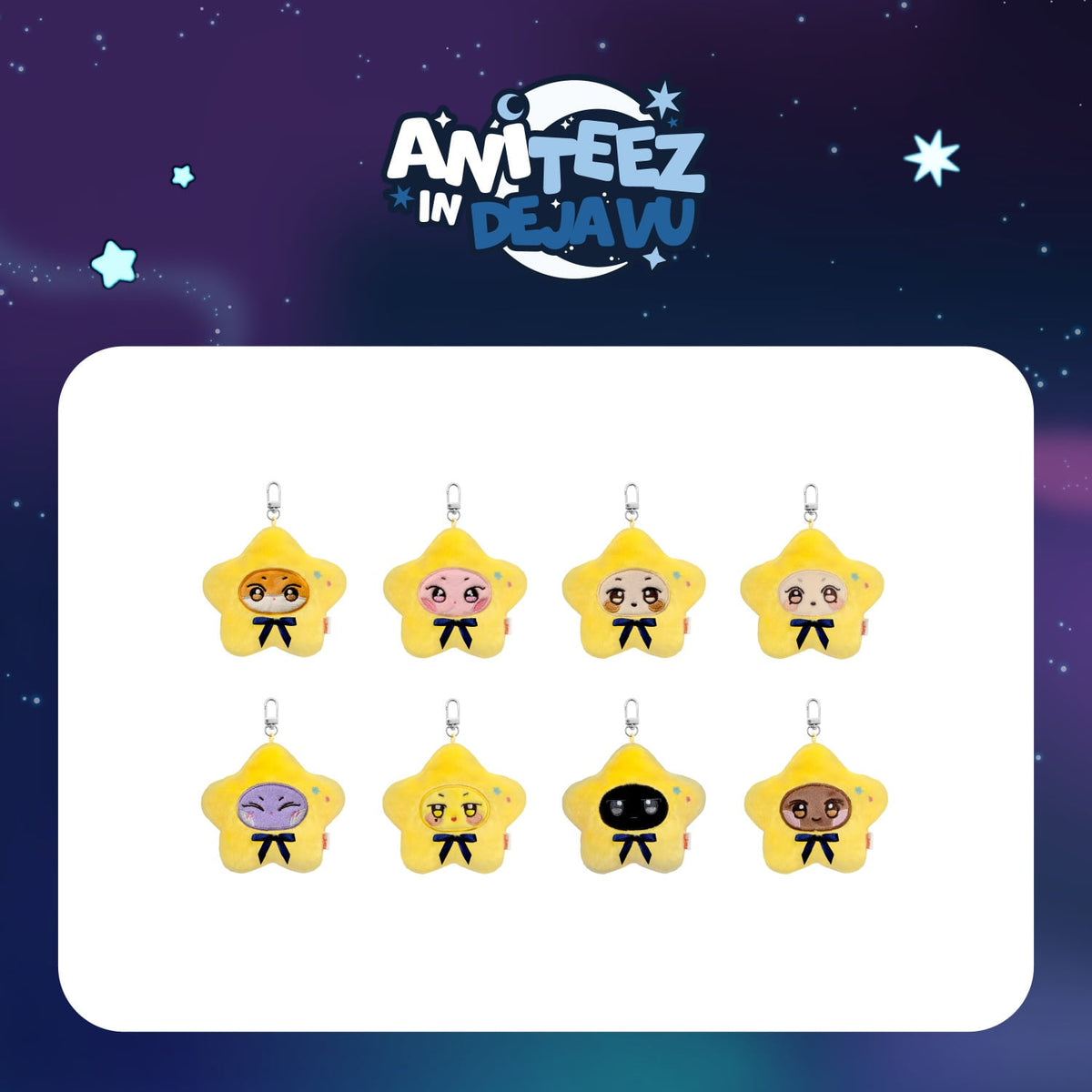 [ATEEZ|أتيز] (One) ATEEZ - Star ANITEEZ Keyring (Pop-up [ANITEEZ IN DEJA VU]) | أتيز - ميدالية أنيتيز النجمية (متجر ANITEEZ IN DEJA VU المؤقت)