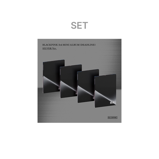 (SET) BLACKPINK - 3rd MINI ALBUM [DEADLINE] SILVER Ver. (Set)