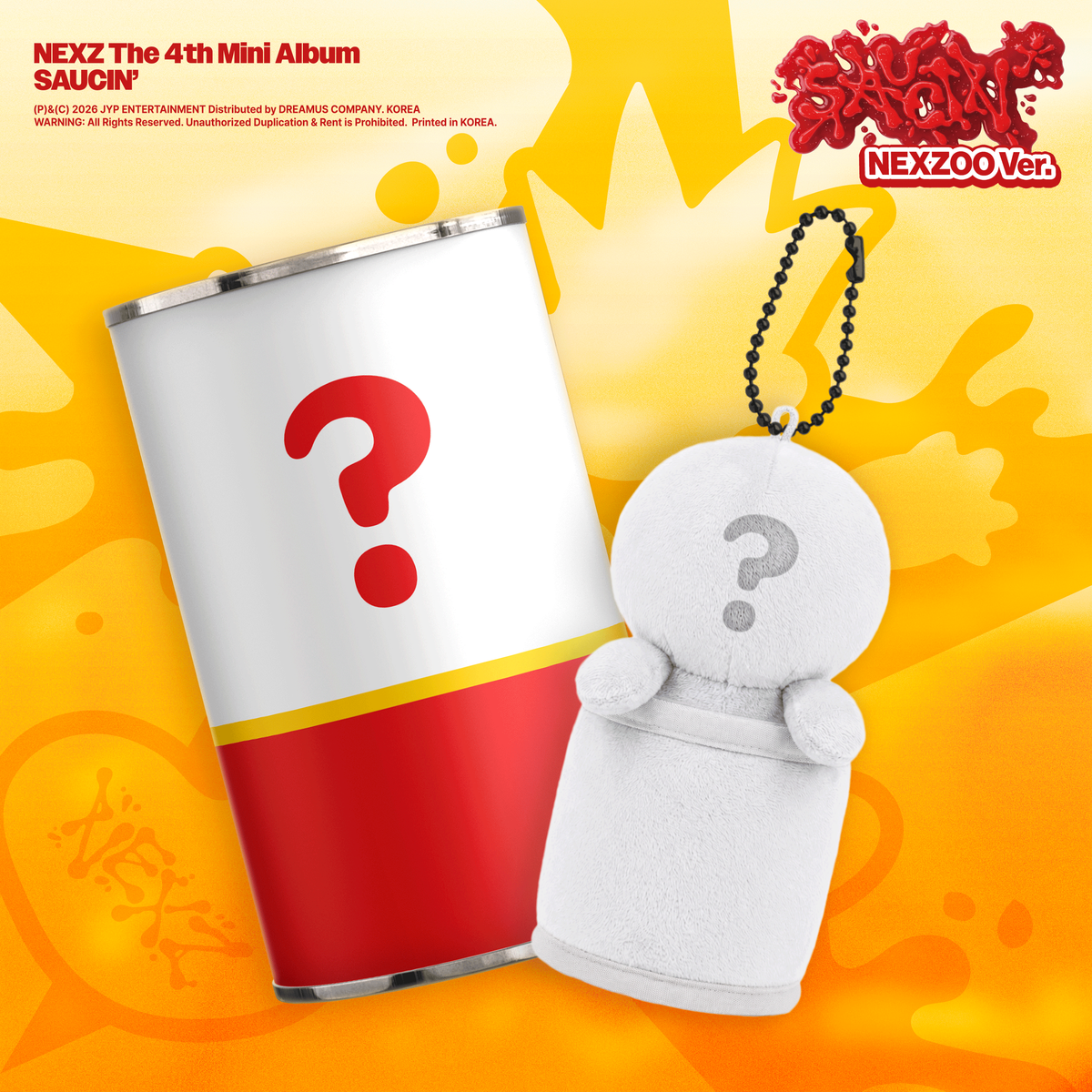 [NEXZ|نيكسز] {Kpop} (One) NEXZ - The 4th Mini Album [SAUCIN'] (NEXZOO Ver. + Plush) | نيكسز - الألبوم المصغّر الرابع [ساوسن] (نسخة نيكسزو + دمية)
