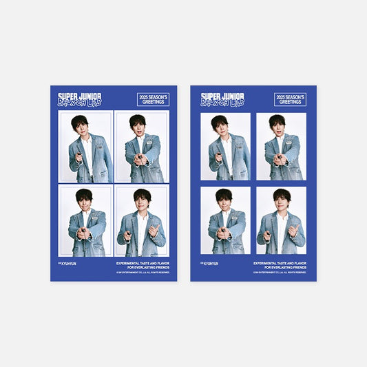 (SET) SUPER JUNIOR 2025 SEASON'S GREETINGS 4CUT PHOTO SET