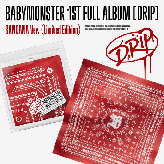 (ONE) BABYMONSTER - 1st FULL ALBUM [DRIP] BANDANA Ver. (Limited Edition)