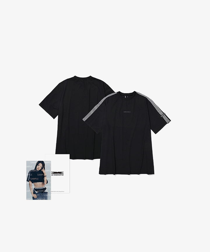 (ONE) LE SSERAFIM Oversized S/S T-shirt (Black)