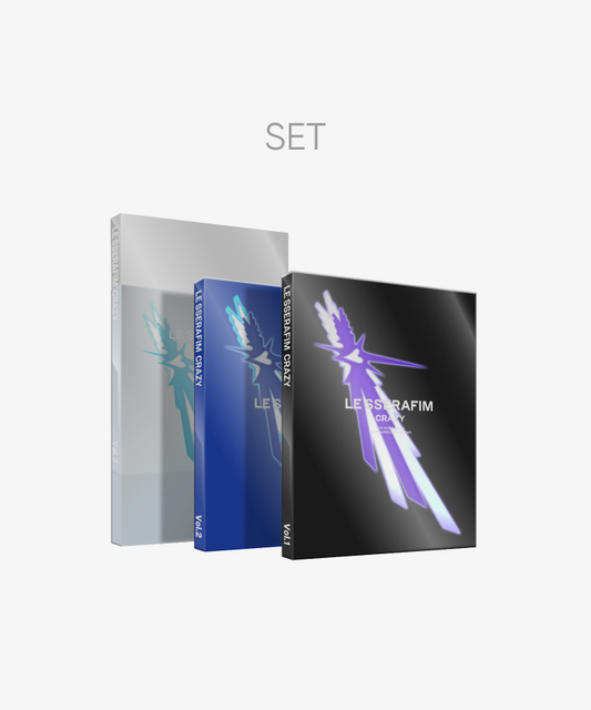 (SET) LE SSERAFIM 4th Mini Album 'CRAZY' (Set) PRE ORDER