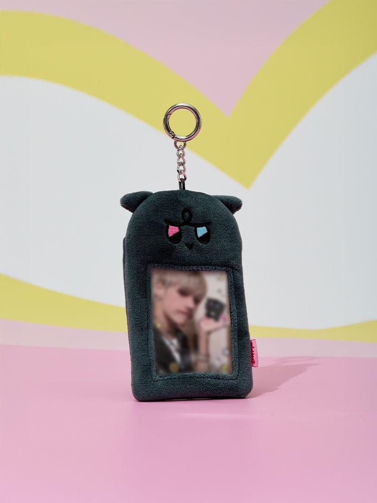 (One) ATEEZ MIGHTEEZ - Photo Card Holder Plush Keyring | أتيز مايتيز - كيرينج حامل بطاقة الصور بلاش