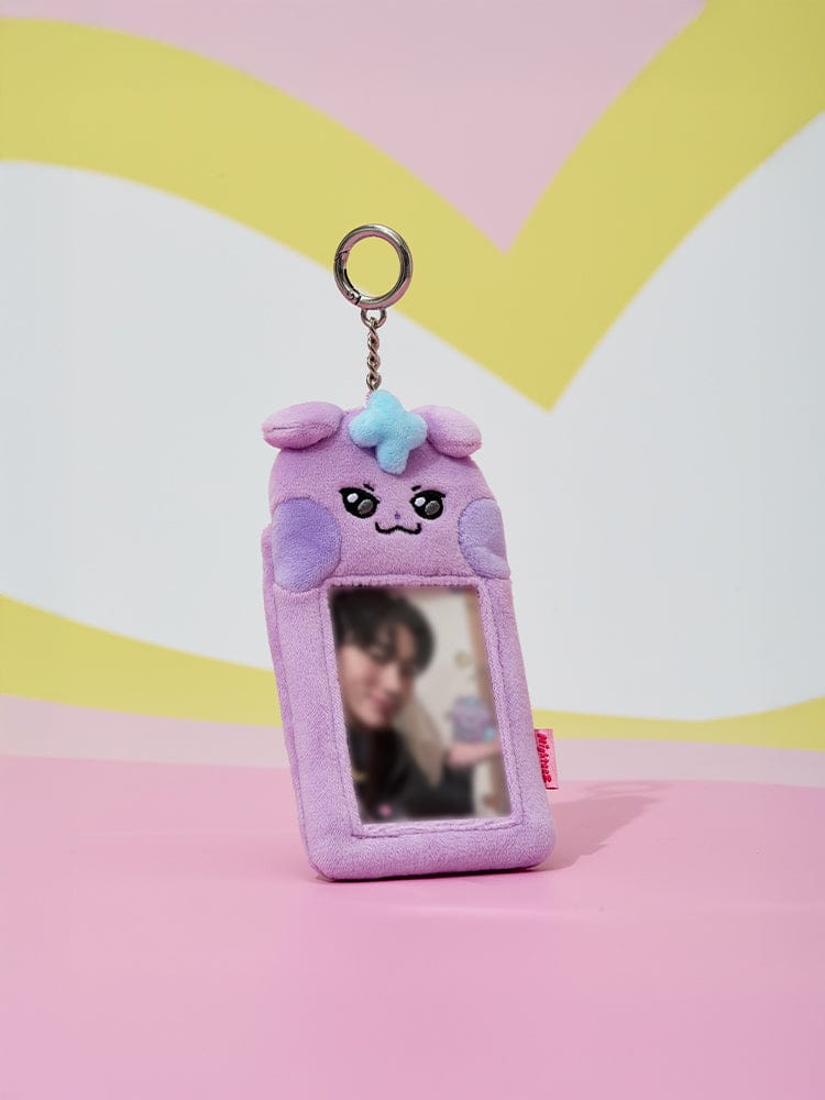 (One) ATEEZ MIGHTEEZ - Photo Card Holder Plush Keyring | أتيز مايتيز - كيرينج حامل بطاقة الصور بلاش