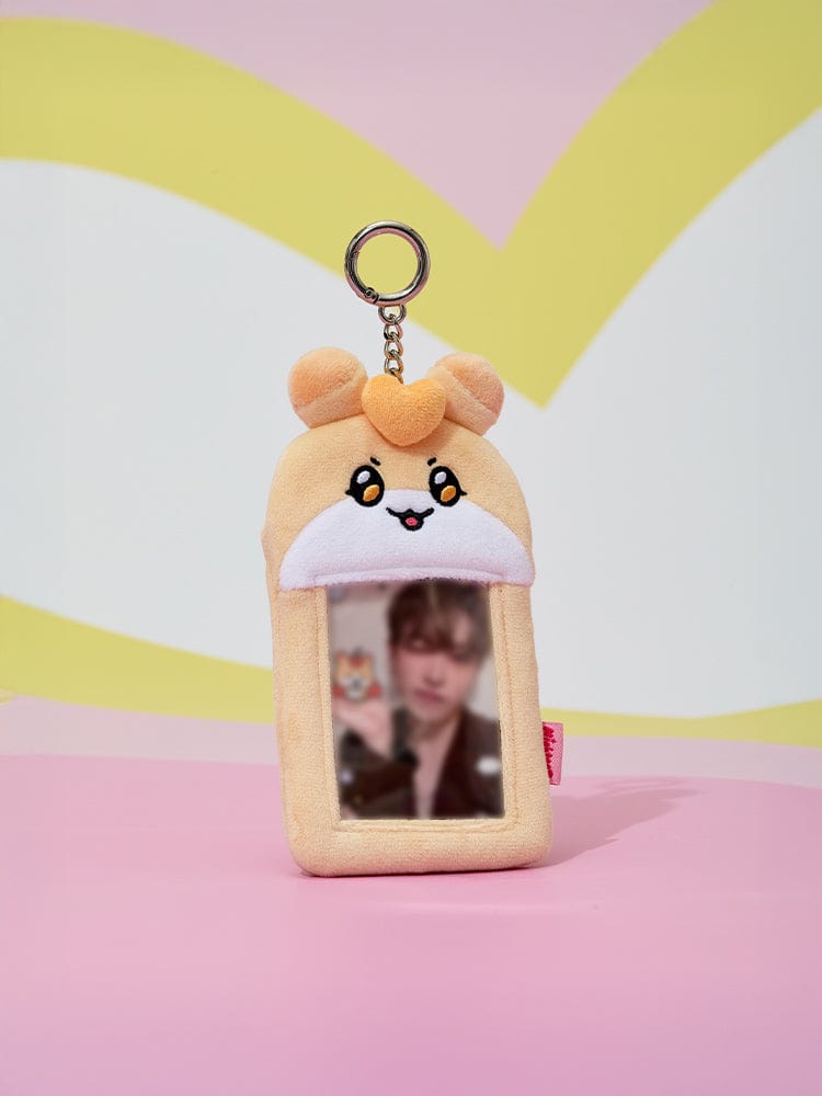 (One) ATEEZ MIGHTEEZ - Photo Card Holder Plush Keyring | أتيز مايتيز - كيرينج حامل بطاقة الصور بلاش