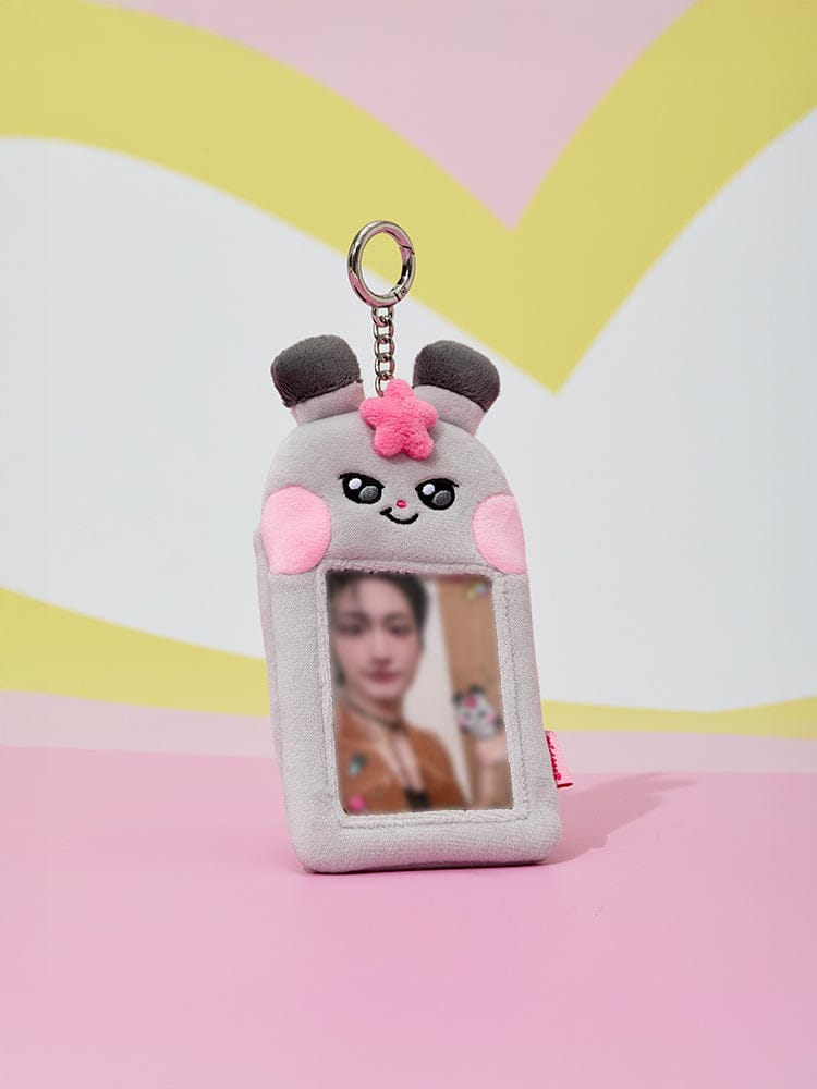 (One) ATEEZ MIGHTEEZ - Photo Card Holder Plush Keyring | أتيز مايتيز - كيرينج حامل بطاقة الصور بلاش