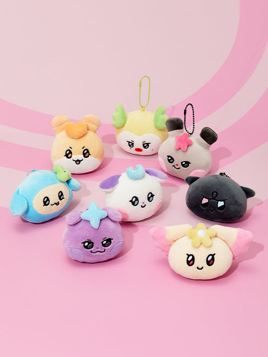 (One) ATEEZ MIGHTEEZ - Face Plush Keyring | أتيز مايتيز - كيرينج دمية الوجه بلاش