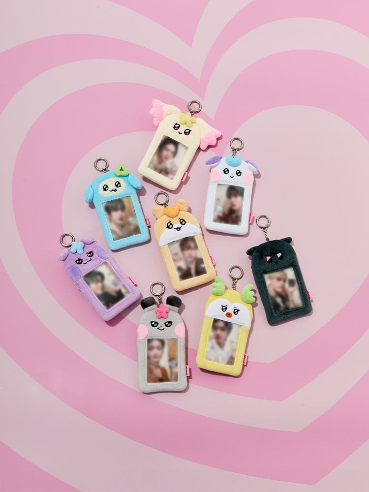 (One) ATEEZ MIGHTEEZ - Photo Card Holder Plush Keyring | أتيز مايتيز - كيرينج حامل بطاقة الصور بلاش