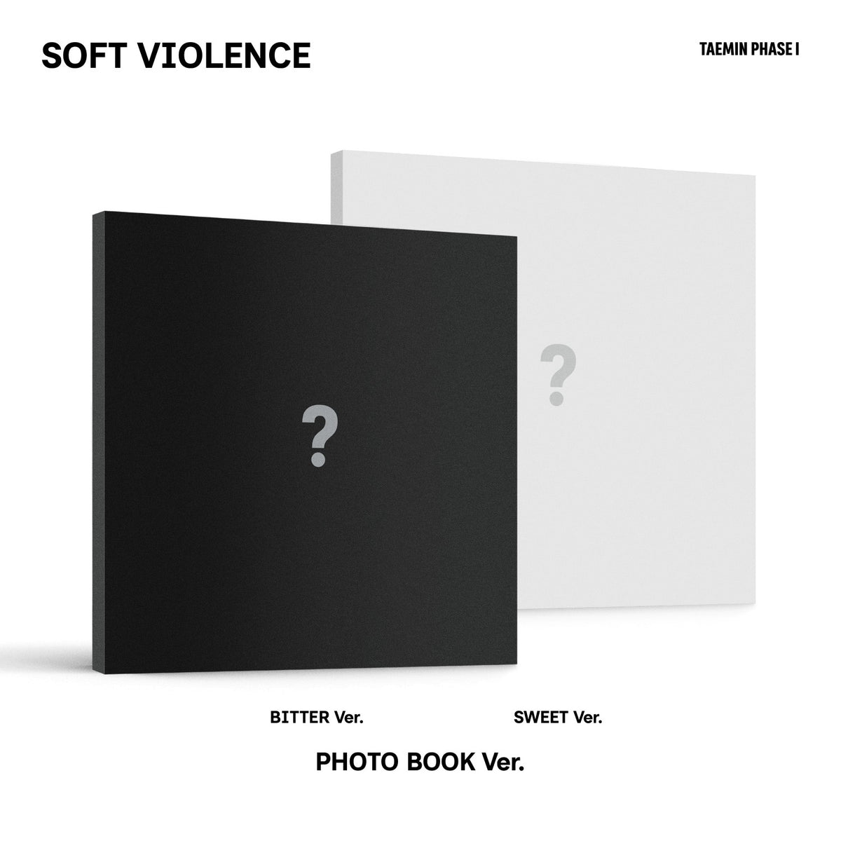 [TAEMIN|تايمين] {Kpop} (Set) TAEMIN - [PHASE I : Soft Violence] (Photo Book Ver., Set of 2) | تايمين - [فيز 1: سوفت فايولنس] (نسخة كتاب الصور، طقم من 2)