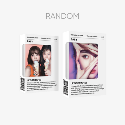 [LE SSERAFIM|لو سيرافيم] {Kpop} (ONE) LE SSERAFIM - 3rd Mini Album 'EASY' (Weverse Albums ver.) Random