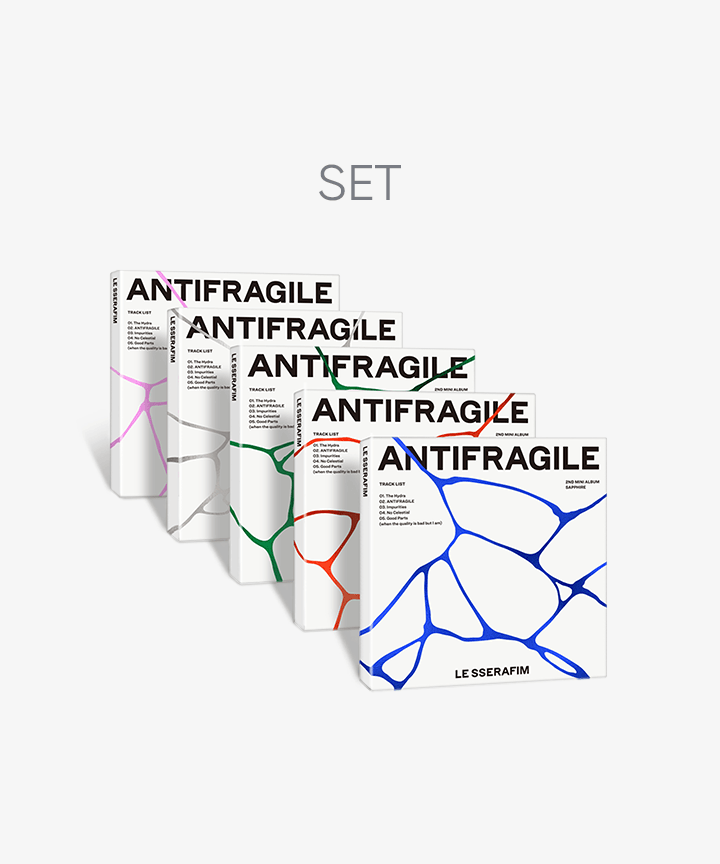 [LE SSERAFIM|لو سيرافيم] {Kpop} (SET) LE SSERAFIM - 2nd Mini Album 'ANTIFRAGILE' (COMPACT Ver.) Set