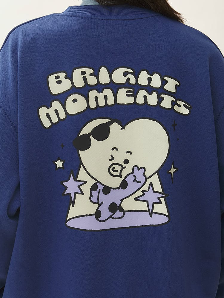 (One) BT21 - TATA Basic Sweatshirt 2025 F/W | بي تي 21 - سويت شيرت تاتا بيسك 2025 خريف/شتاء