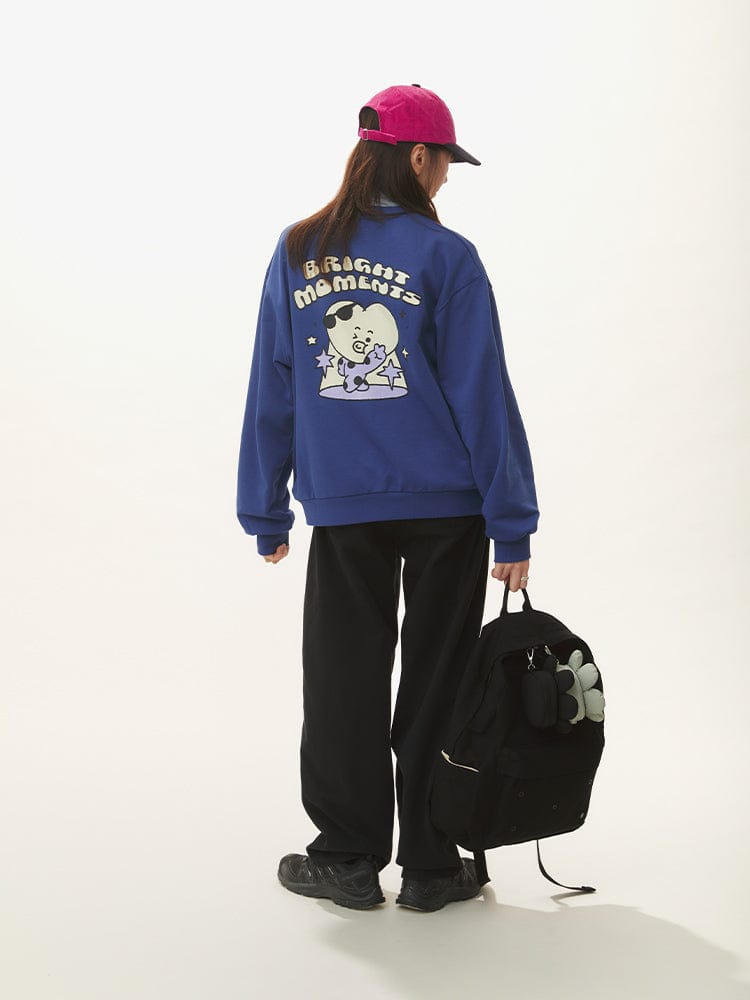 (One) BT21 - TATA Basic Sweatshirt 2025 F/W | بي تي 21 - سويت شيرت تاتا بيسك 2025 خريف/شتاء