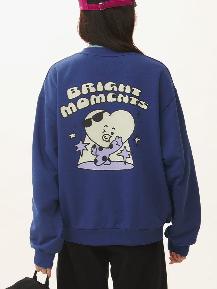 (One) BT21 - TATA Basic Sweatshirt 2025 F/W | بي تي 21 - سويت شيرت تاتا بيسك 2025 خريف/شتاء