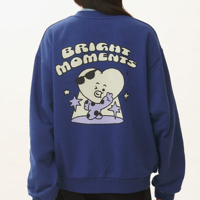 (One) BT21 - TATA Basic Sweatshirt 2025 F/W | بي تي 21 - سويت شيرت تاتا بيسك 2025 خريف/شتاء