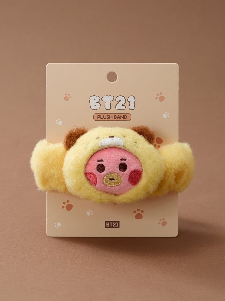 (One) BT21 - Baby More Fluffy Face Plush Band | بي تي 21 - عصابة رأس بلاش وجه بيبي مورفلافي