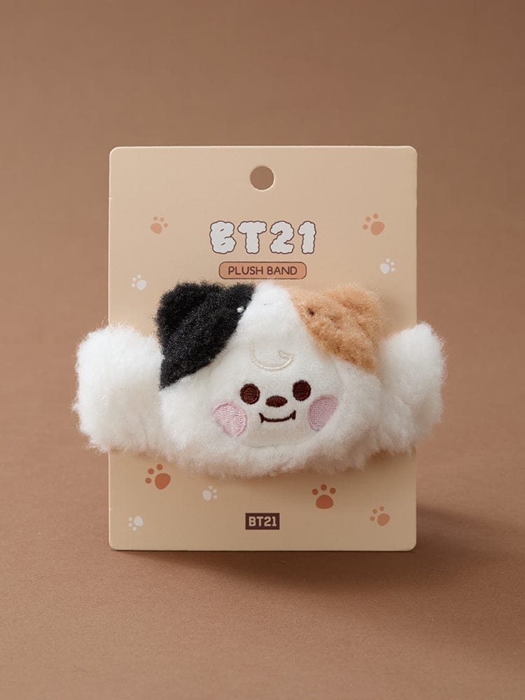 (One) BT21 - Baby More Fluffy Face Plush Band | بي تي 21 - عصابة رأس بلاش وجه بيبي مورفلافي
