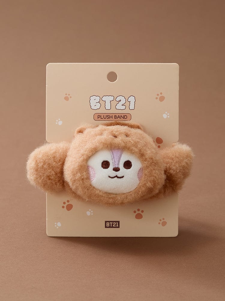 (One) BT21 - Baby More Fluffy Face Plush Band | بي تي 21 - عصابة رأس بلاش وجه بيبي مورفلافي