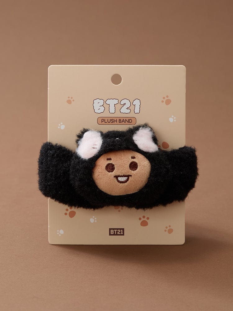 (One) BT21 - Baby More Fluffy Face Plush Band | بي تي 21 - عصابة رأس بلاش وجه بيبي مورفلافي