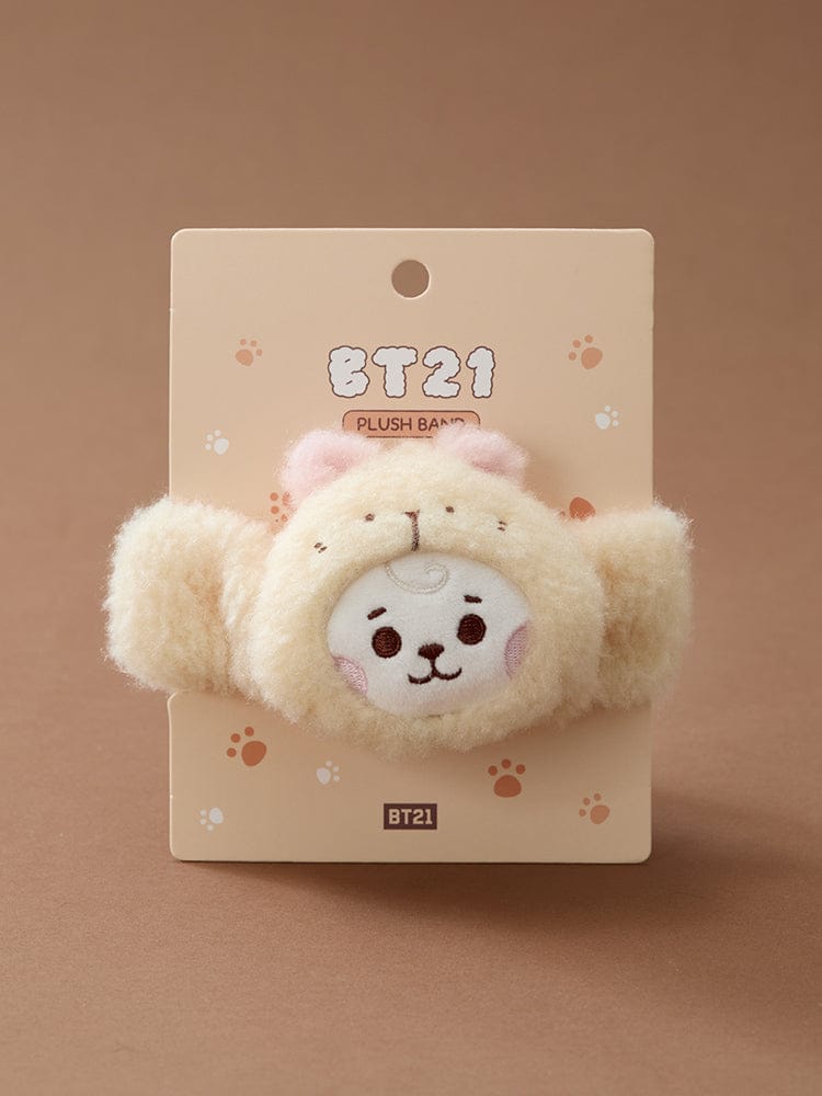(One) BT21 - Baby More Fluffy Face Plush Band | بي تي 21 - عصابة رأس بلاش وجه بيبي مورفلافي